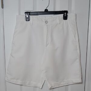 Tasso Elba Island Men's White Linen Blend Shorts Size 30